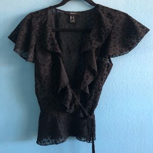 Forever 21 Self-Tie Wrap Shirt